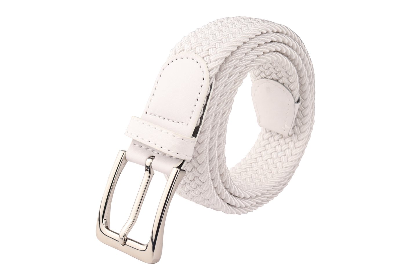 MIRROSI Flechtgürtel Elastischer Stoffgürtel Flechtgürtel für Damen und Herren (3,5CM Breit, Atemungsaktiv, Super Weich) Geflochtener Stretchgürtel Dehnbarer Gü – Bild 2 von 5