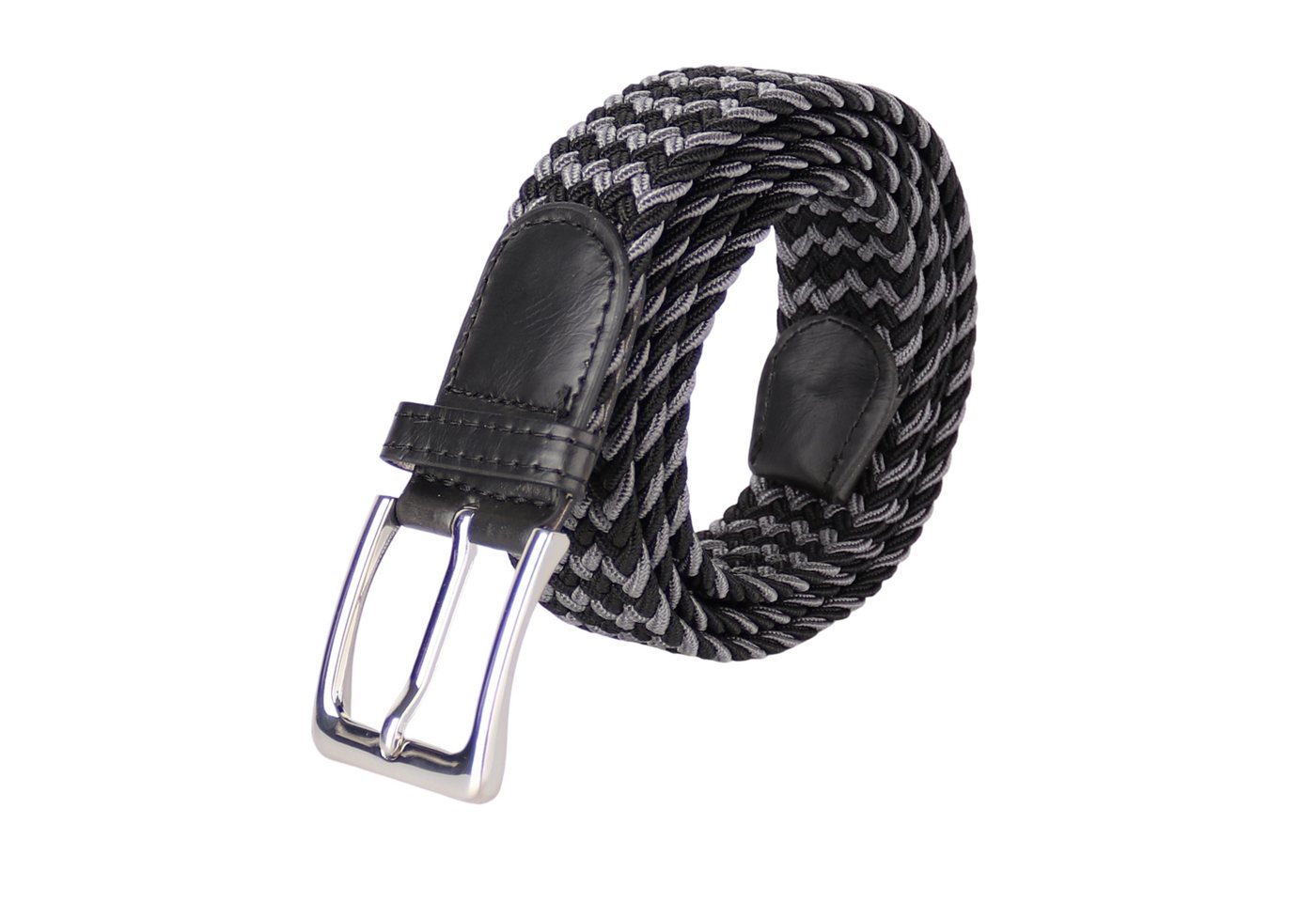 MIRROSI Flechtgürtel Elastischer Stoffgürtel Flechtgürtel für Damen und Herren (3,5CM Breit, Atemungsaktiv, Super Weich) Geflochtener Stretchgürtel Dehnbarer Gü – Bild 2 von 2