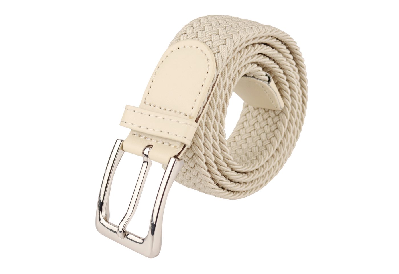 MIRROSI Flechtgürtel Elastischer Stoffgürtel Flechtgürtel für Damen und Herren (3,5CM Breit, Atemungsaktiv, Super Weich) Geflochtener Stretchgürtel Dehnbarer Gü – Bild 2 von 5