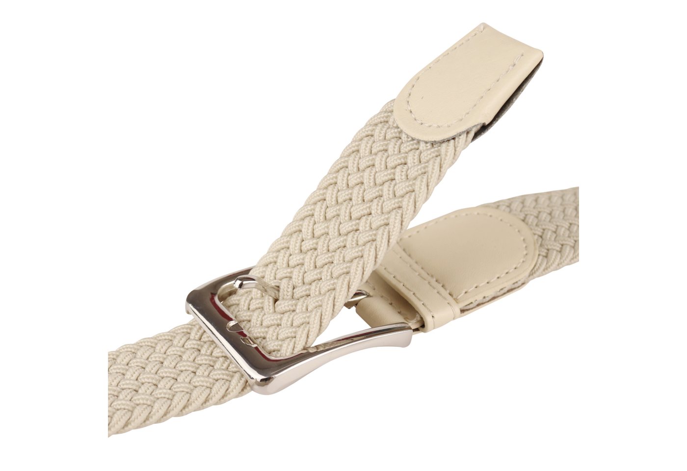 MIRROSI Flechtgürtel Elastischer Stoffgürtel Flechtgürtel für Damen und Herren (3,5CM Breit, Atemungsaktiv, Super Weich) Geflochtener Stretchgürtel Dehnbarer Gü – Bild 3 von 5