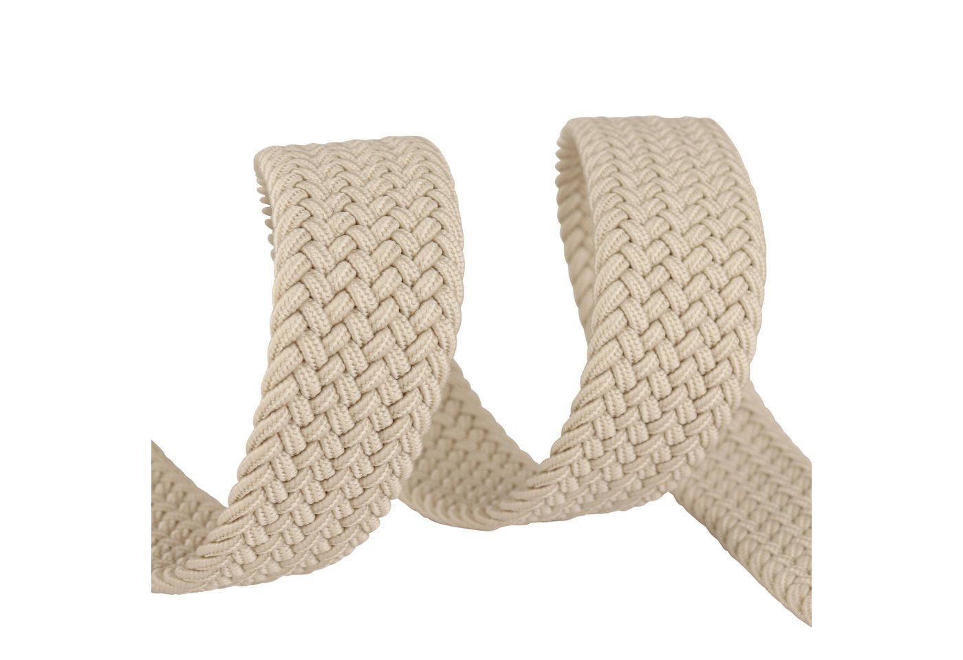 MIRROSI Flechtgürtel Elastischer Stoffgürtel Flechtgürtel für Damen und Herren (3,5CM Breit, Atemungsaktiv, Super Weich) Geflochtener Stretchgürtel Dehnbarer Gü – Bild 5 von 5