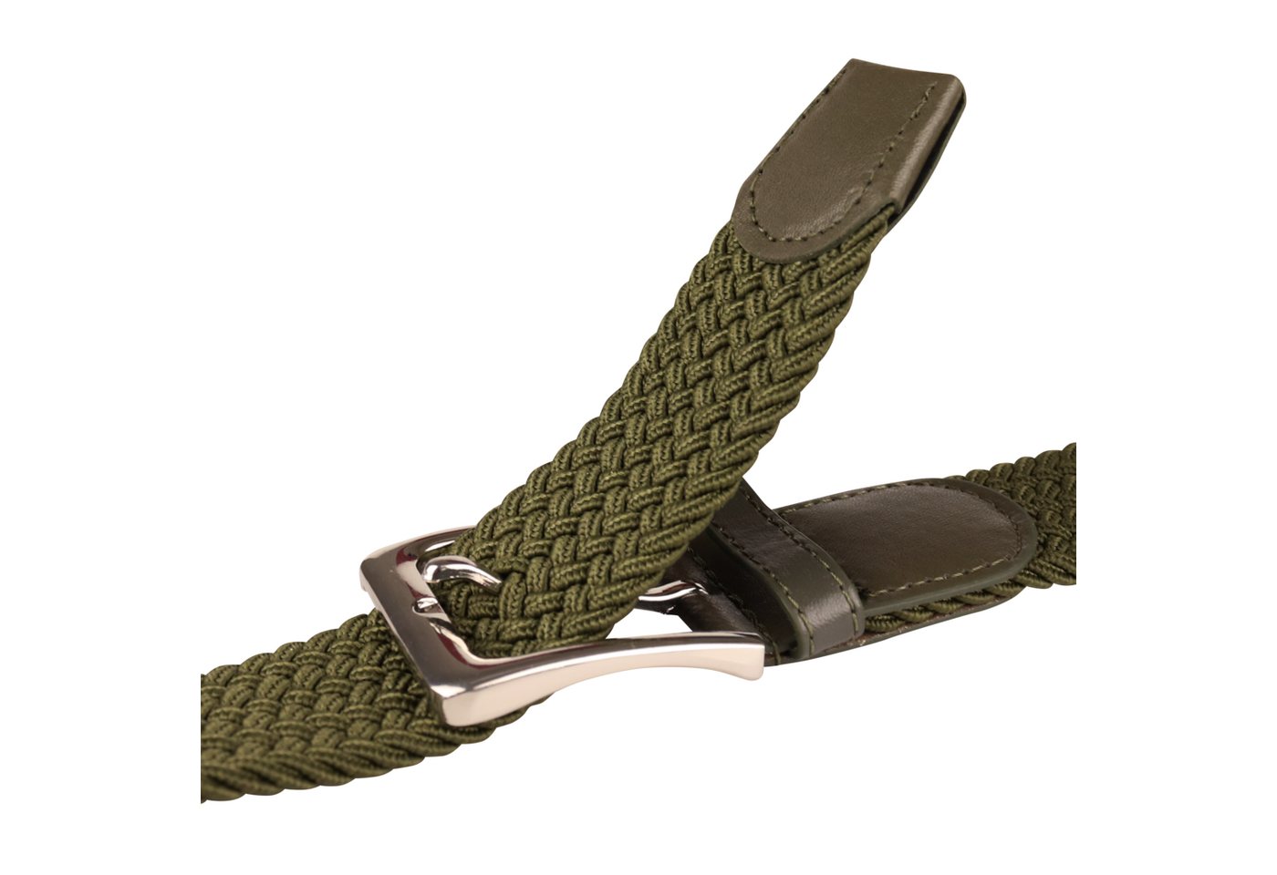 MIRROSI Flechtgürtel Elastischer Stoffgürtel Flechtgürtel für Damen und Herren (3,5CM Breit, Atemungsaktiv, Super Weich) Geflochtener Stretchgürtel Dehnbarer Gü – Bild 3 von 5