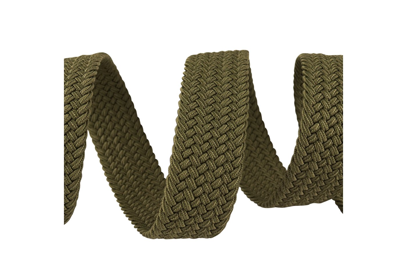 MIRROSI Flechtgürtel Elastischer Stoffgürtel Flechtgürtel für Damen und Herren (3,5CM Breit, Atemungsaktiv, Super Weich) Geflochtener Stretchgürtel Dehnbarer Gü – Bild 5 von 5