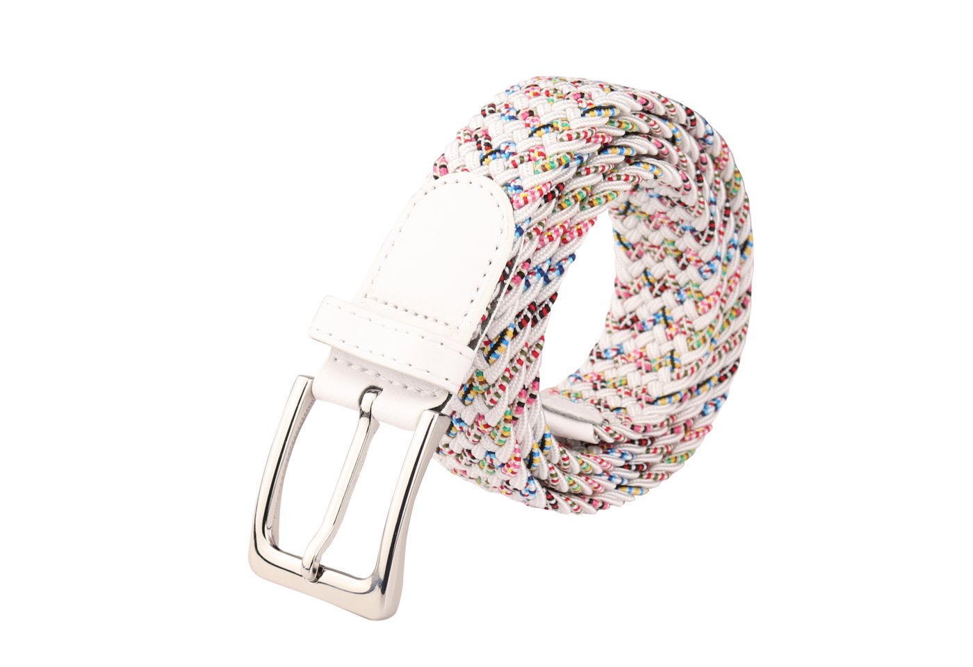 MIRROSI Flechtgürtel Elastischer Stoffgürtel Flechtgürtel für Damen und Herren (3,5CM Breit, Atemungsaktiv, Super Weich) Geflochtener Stretchgürtel Dehnbarer Gü – Bild 2 von 5