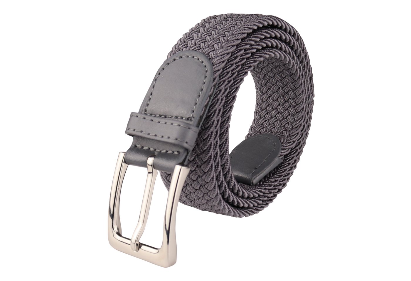 MIRROSI Flechtgürtel Elastischer Stoffgürtel Flechtgürtel für Damen und Herren (3,5CM Breit, Atemungsaktiv, Super Weich) Geflochtener Stretchgürtel Dehnbarer Gü – Bild 2 von 5