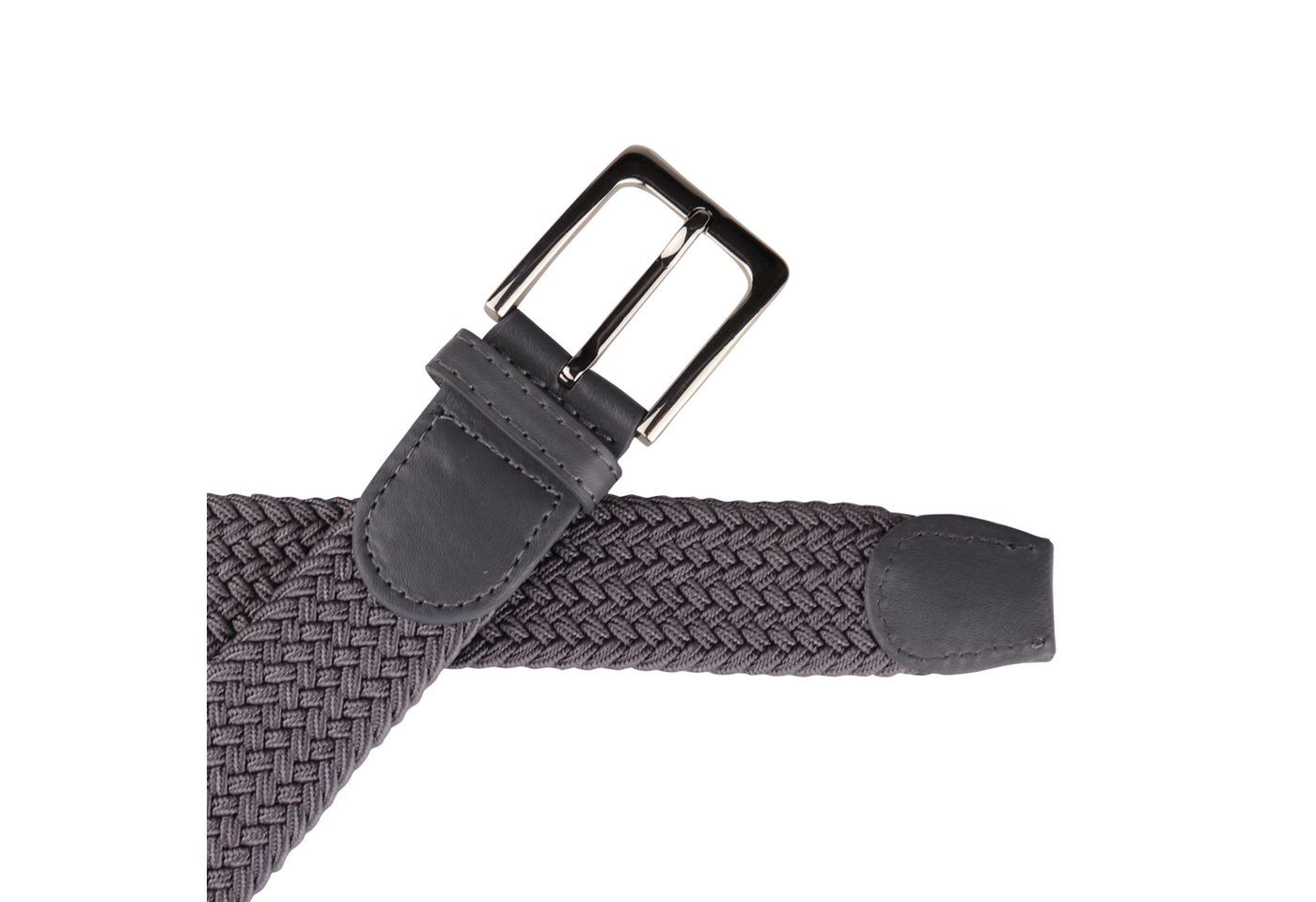 MIRROSI Flechtgürtel Elastischer Stoffgürtel Flechtgürtel für Damen und Herren (3,5CM Breit, Atemungsaktiv, Super Weich) Geflochtener Stretchgürtel Dehnbarer Gü – Bild 5 von 5