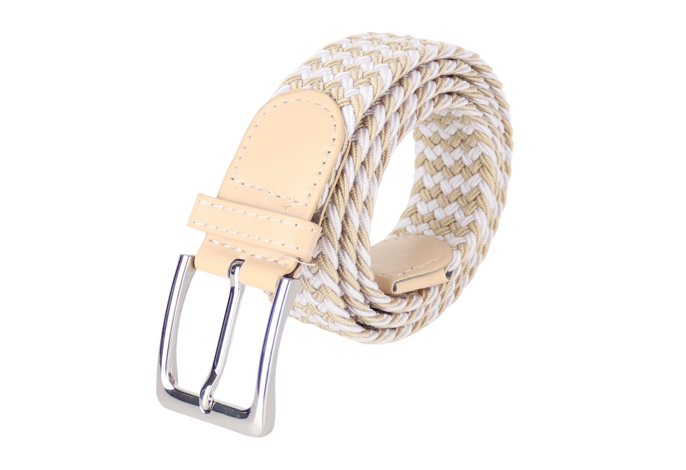 MIRROSI Flechtgürtel Elastischer Stoffgürtel Flechtgürtel für Damen und Herren (3,5CM Breit, Atemungsaktiv, Super Weich) Geflochtener Stretchgürtel Dehnbarer Gü – Bild 2 von 2
