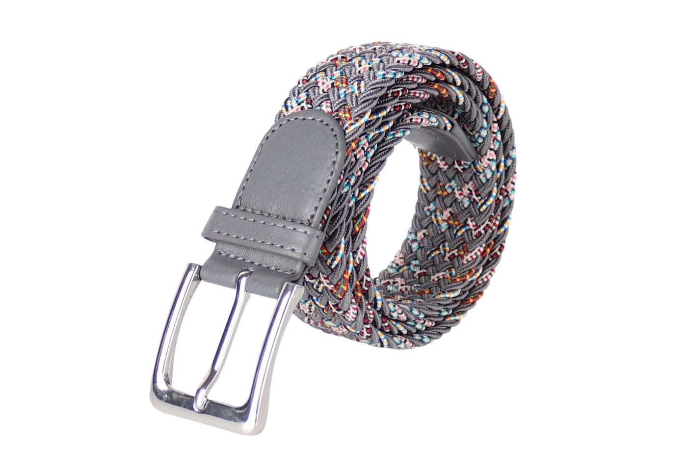 MIRROSI Flechtgürtel Elastischer Stoffgürtel Flechtgürtel für Damen und Herren (3,5CM Breit, Atemungsaktiv, Super Weich) Geflochtener Stretchgürtel Dehnbarer Gü – Bild 2 von 2