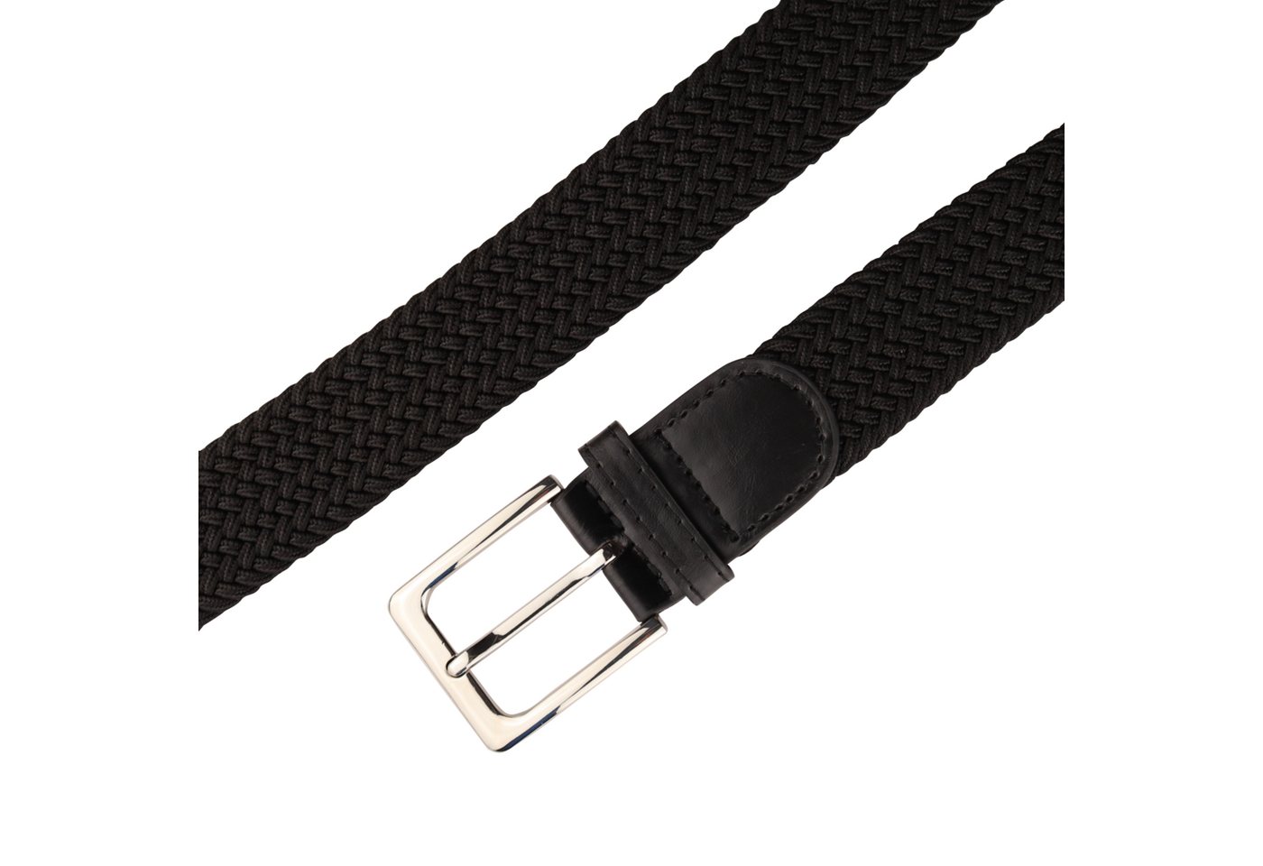 MIRROSI Flechtgürtel Elastischer Stoffgürtel Flechtgürtel für Damen und Herren (3,5CM Breit, Atemungsaktiv, Super Weich) Geflochtener Stretchgürtel Dehnbarer Gü – Bild 4 von 5