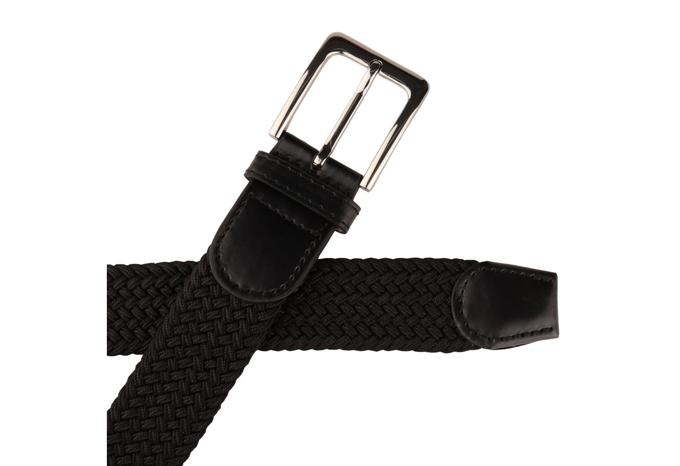 MIRROSI Flechtgürtel Elastischer Stoffgürtel Flechtgürtel für Damen und Herren (3,5CM Breit, Atemungsaktiv, Super Weich) Geflochtener Stretchgürtel Dehnbarer Gü – Bild 5 von 5