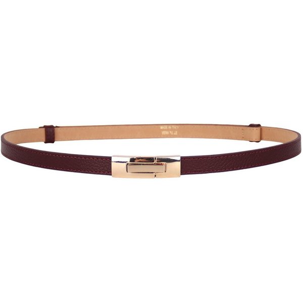 MIRROSI Ledergürtel Damen Gürtel Echtleder, Made in Italy, 18mm breit (Passt fast zu jeder Hosenschlaufe) Einheitsgröße (Geeignet für einen Hüftumfang von ca. 5