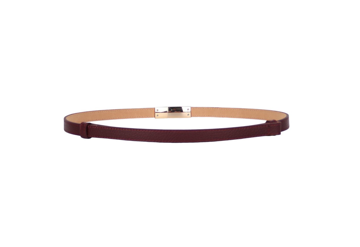 MIRROSI Ledergürtel Damen Gürtel Echtleder, Made in Italy, 18mm breit (Passt fast zu jeder Hosenschlaufe) Einheitsgröße (Geeignet für einen Hüftumfang von ca. 5 – Bild 2 von 5
