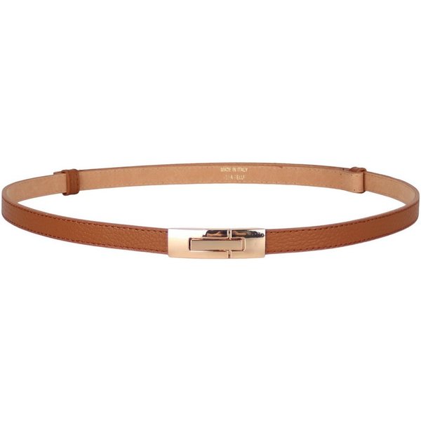 MIRROSI Ledergürtel Damen Gürtel Echtleder, Made in Italy, 18mm breit (Passt fast zu jeder Hosenschlaufe) Einheitsgröße (Geeignet für einen Hüftumfang von ca. 5