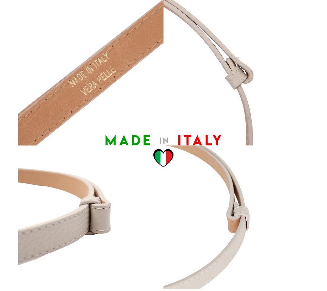 MIRROSI Ledergürtel Damen Gürtel Echtleder, Made in Italy, 18mm breit (Passt fast zu jeder Hosenschlaufe) Einheitsgröße (Geeignet für einen Hüftumfang von ca. 5 – Bild 5 von 5