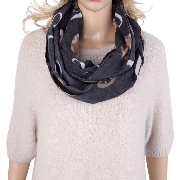 MIRROSI Loop Damen Loopschal 100% Viskose, etwas dickerer Stoff, (ca. 160x40cm zweimal um den hals wickelbar, Neue Kollektion Herbst/Winter 2026), weicher Runds