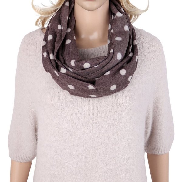 MIRROSI Loop Damen Loopschal 100% Viskose, etwas dickerer Stoff, (ca.160x40cm zweimal um den Hals wickelbar, Neue Kollketion Herbst/Winter 2026), weicher Rundsc