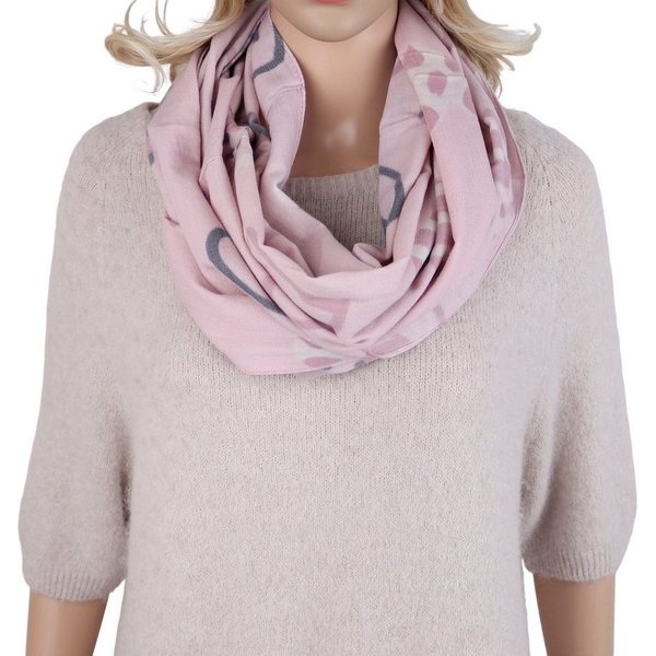 MIRROSI Loop Damen Loopschal 100% Viskose, etwas dickerer Stoff, (ca. 160x40cm zweimal um den hals wickelbar, Neue Kollektion Herbst/Winter 2026), weicher Runds