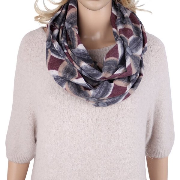 MIRROSI Loop Damen Loopschal 100% Viskose, etwas dickerer Stoff, (ca. 160x40cm zweimal um den Hals wickelbar, Neue Kollektion Herbst/Winter 2026), weicher Runds