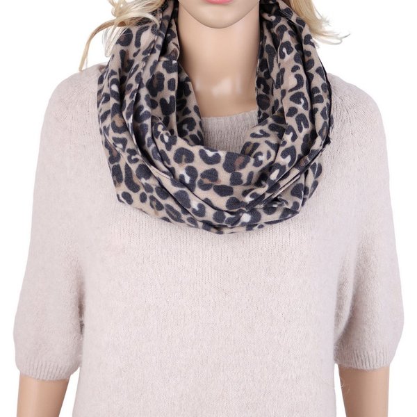 MIRROSI Loop Damen Loopschal 100% Viskose, etwas dickerer Stoff, (ca.160x40cm zweimal um den hals wickelbar, Neue Kollektion Herbst/Winter 2026), weicher Rundsc