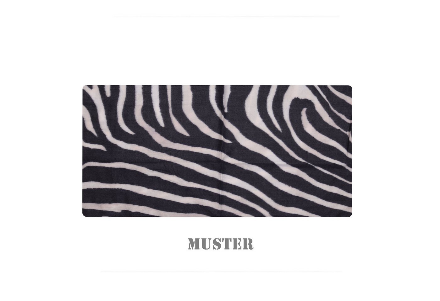 MIRROSI Loop Damen Loopschal, etwas dickerer Stoff, mit Zebramuster, (ca.160x40cm, zweimal um den Hals wickelbar, Neue Kollektion Herbst/Winter 2026), superweic – Bild 5 von 5