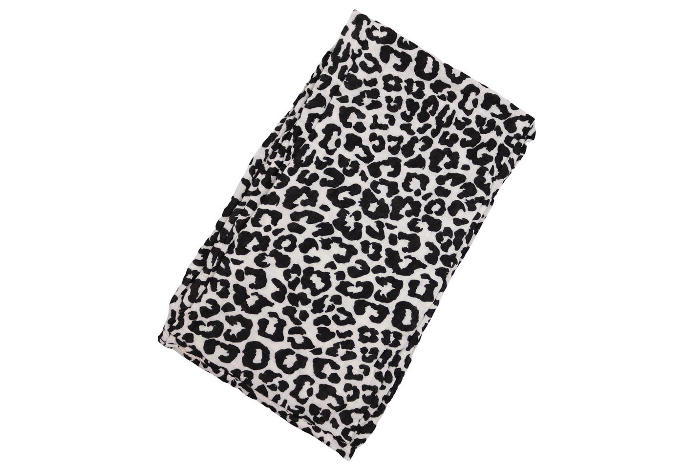 MIRROSI Loop Damen Schal aus Musellin, Made in Italy 70x20cm, Leo, Schlauchschal, (Zweimal um den Hals wickelbar, ca.70x20cm), Damen Halstuch ideal für Frühling – Bild 2 von 3