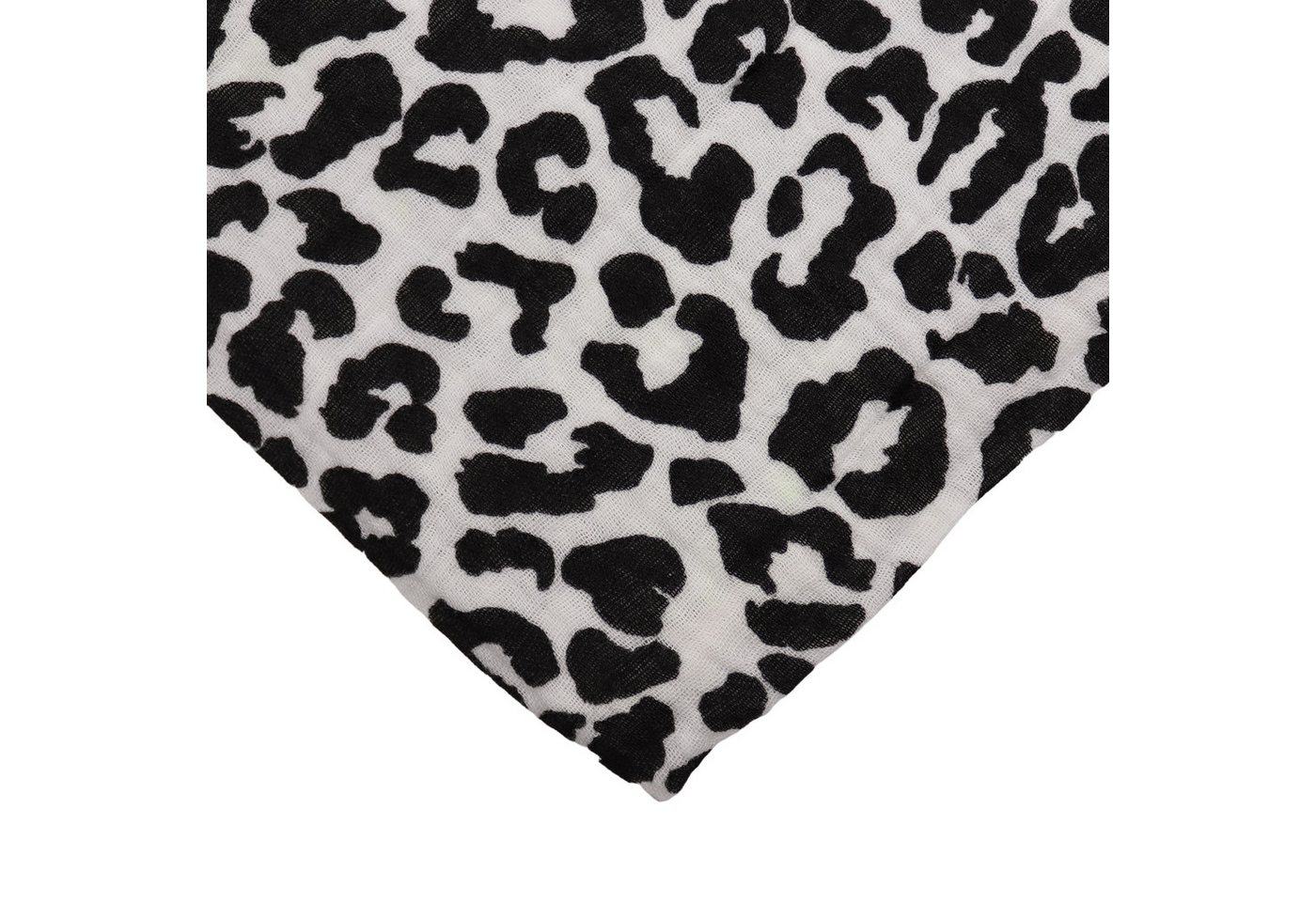 MIRROSI Loop Damen Schal aus Musellin, Made in Italy 70x20cm, Leo, Schlauchschal, (Zweimal um den Hals wickelbar, ca.70x20cm), Damen Halstuch ideal für Frühling – Bild 3 von 3