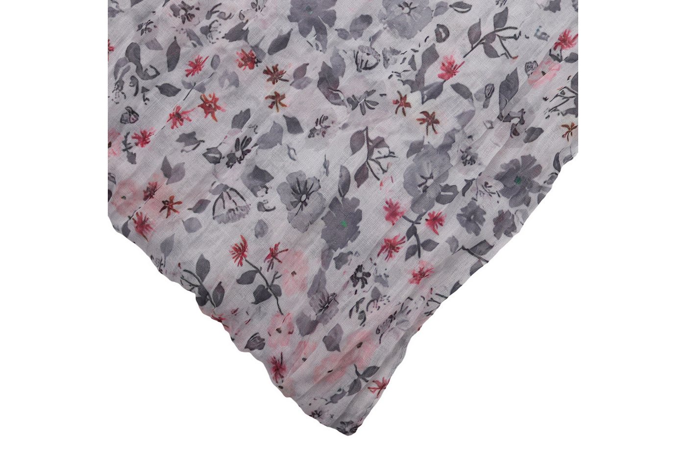 MIRROSI Loop Damen Schal mit Blümchen Muster, Weich, Schlauchschal, (ca.45x75cm, zweimal um den Hals wickelbar), Damen Halstuch ideal für Frühling, Sommer oder  – Bild 4 von 4