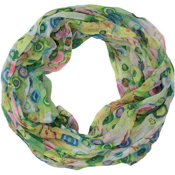 MIRROSI Loop Damen Schal mit Blümchen-Muster Weich, Schlauchschal, (zweimal um den Hals wickelbar, ca.45x75cm), Damen Halstuch ideal für Frühling, Sommer oder H