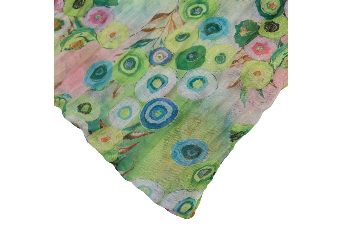 MIRROSI Loop Damen Schal mit Blümchen-Muster Weich, Schlauchschal, (zweimal um den Hals wickelbar, ca.45x75cm), Damen Halstuch ideal für Frühling, Sommer oder H – Bild 3 von 4
