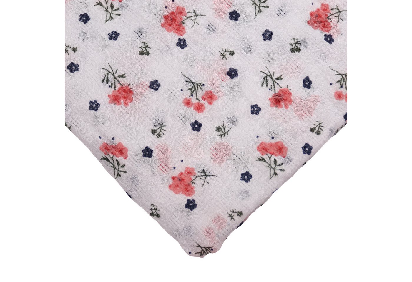 MIRROSI Loop Damen Schal mit Blumen-Muster Weich aus 100% Baumwolle Schlauchschal, (ca. 160x44cm Zweimal um den Hals wickelbar) – Bild 3 von 3