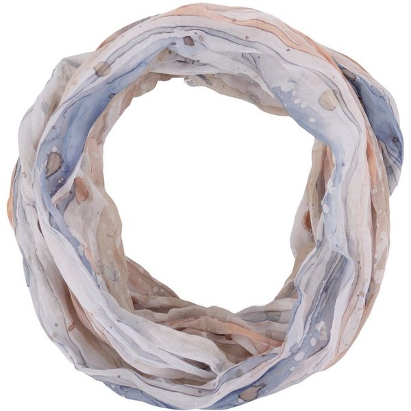 MIRROSI Loop Damen Schal mit Bunt-Muster Weich, Schlauchschal, (zweimal um den Hals wickelbar, ca. 45x75cm), Damen Halstuch ideal für Frühling, Sommer oder Herb