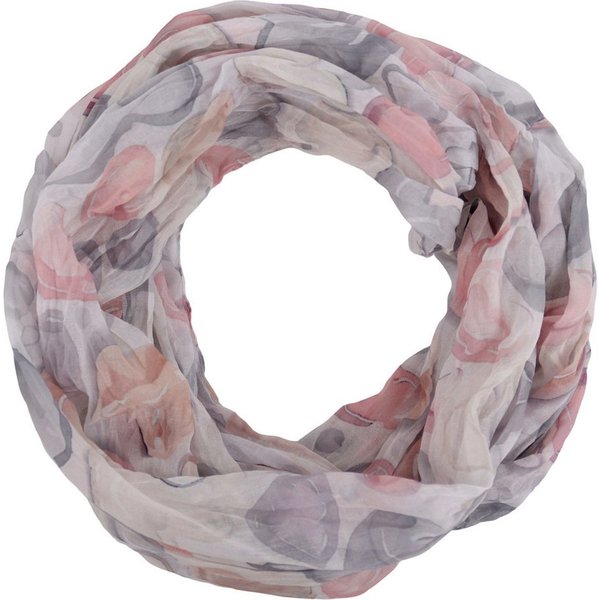 MIRROSI Loop Damen Schal mit Bunt-Muster Weich, Schlauchschal, (zweimal um den Hals wickelbar, ca. 45x75cm), Damen Halstuch ideal für Frühling, Sommer oder Herb