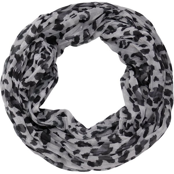 MIRROSI Loop Damen Schal mit Leopard-Muster Weich Schlauchschal, (zweimal um den Hals wickelbar, ca.45x75cm), Damen Halstuch ideal für Frühling, Sommer oder Her