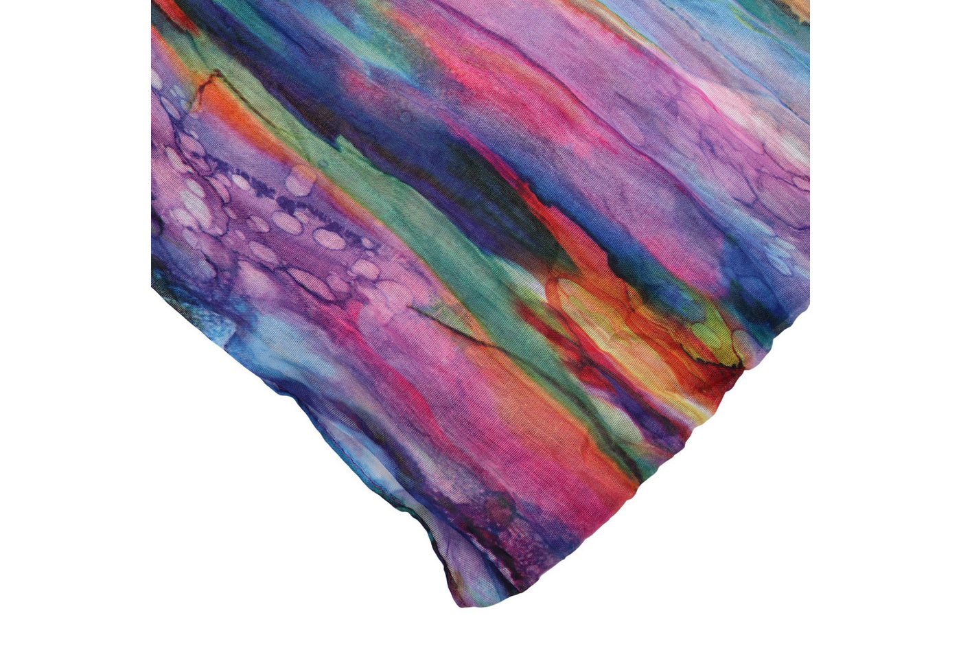 MIRROSI Loop Damen Schal mit Regenbogen-Muster Weich Schlauchschal, (Zweimal um den Hals wickelbar, ca.45x75cm), Damen Halstuch ideal für Frühling, Sommer oder  – Bild 4 von 5