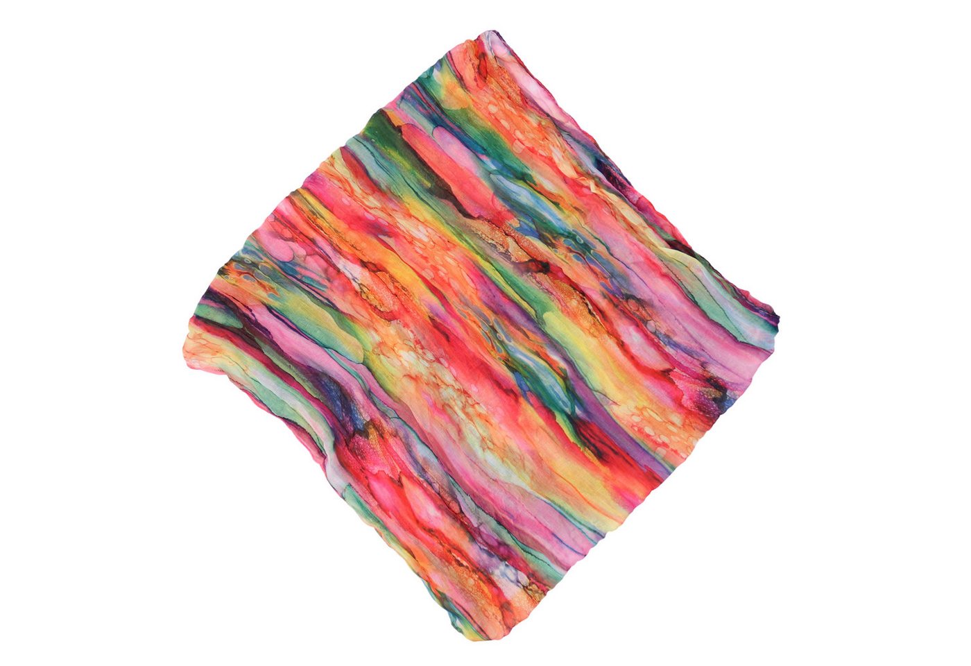 MIRROSI Loop Damen Schal mit Regenbogen-Muster Weich Schlauchschal, (Zweimal um den Hals wickelbar, ca.45x75cm), Damen Halstuch ideal für Frühling, Sommer oder  – Bild 3 von 5