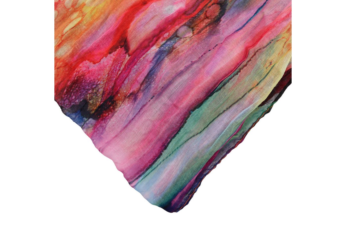 MIRROSI Loop Damen Schal mit Regenbogen-Muster Weich Schlauchschal, (Zweimal um den Hals wickelbar, ca.45x75cm), Damen Halstuch ideal für Frühling, Sommer oder  – Bild 4 von 5