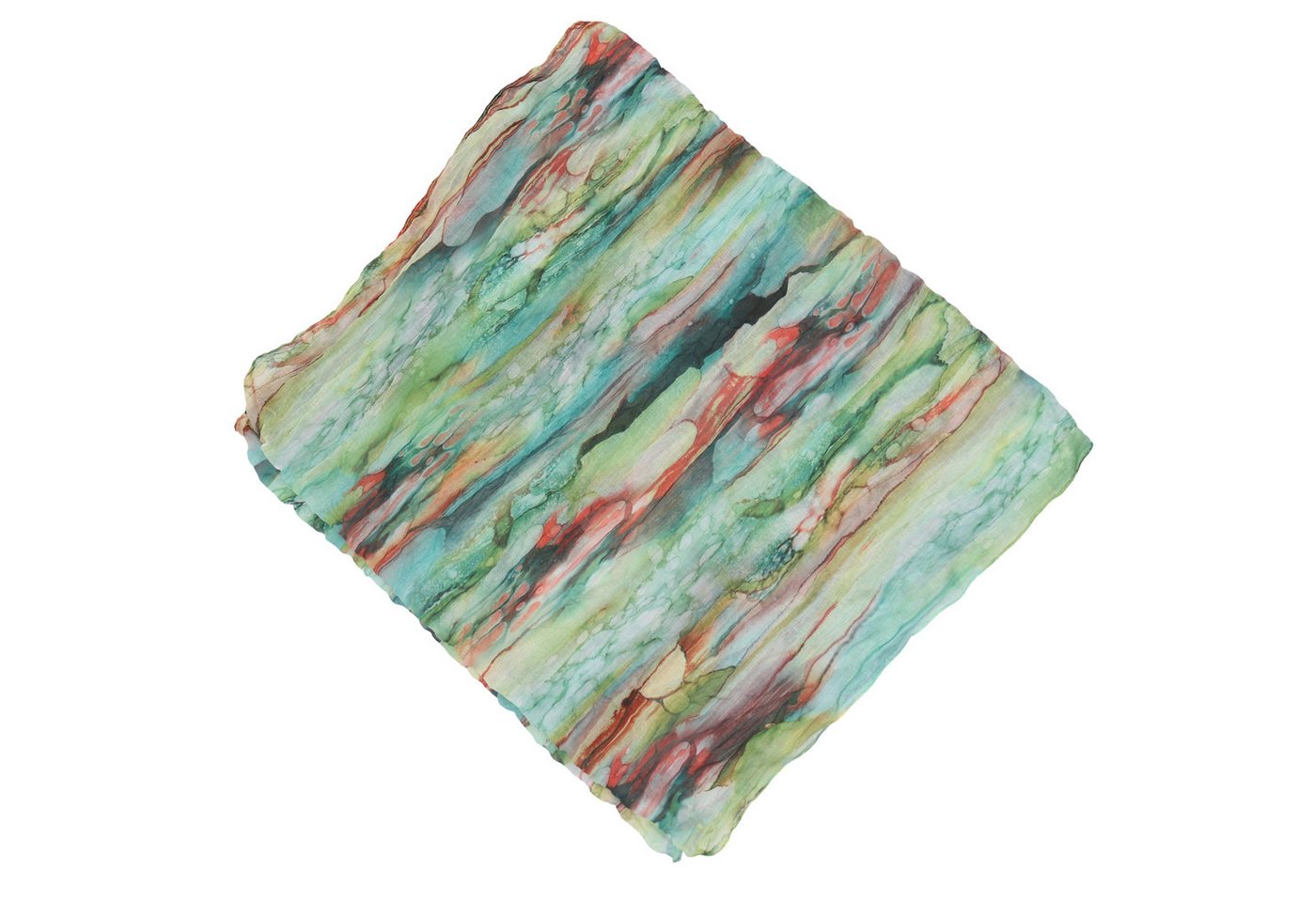 MIRROSI Loop Damen Schal mit Regenbogen-Muster Weich Schlauchschal, (Zweimal um den Hals wickelbar, ca.45x75cm), Damen Halstuch ideal für Frühling, Sommer oder  – Bild 3 von 5