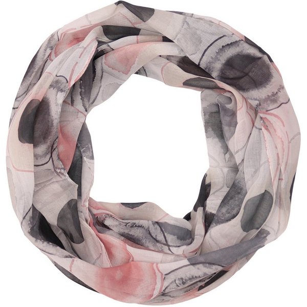 MIRROSI Loop Damen Schal mit Tollem Muster Weich aus 100% Viskose, Schlauchschal, (ca.160x48cm, zweimal um den Hals wickelbar), Damen Halstuch Stola ideal für F