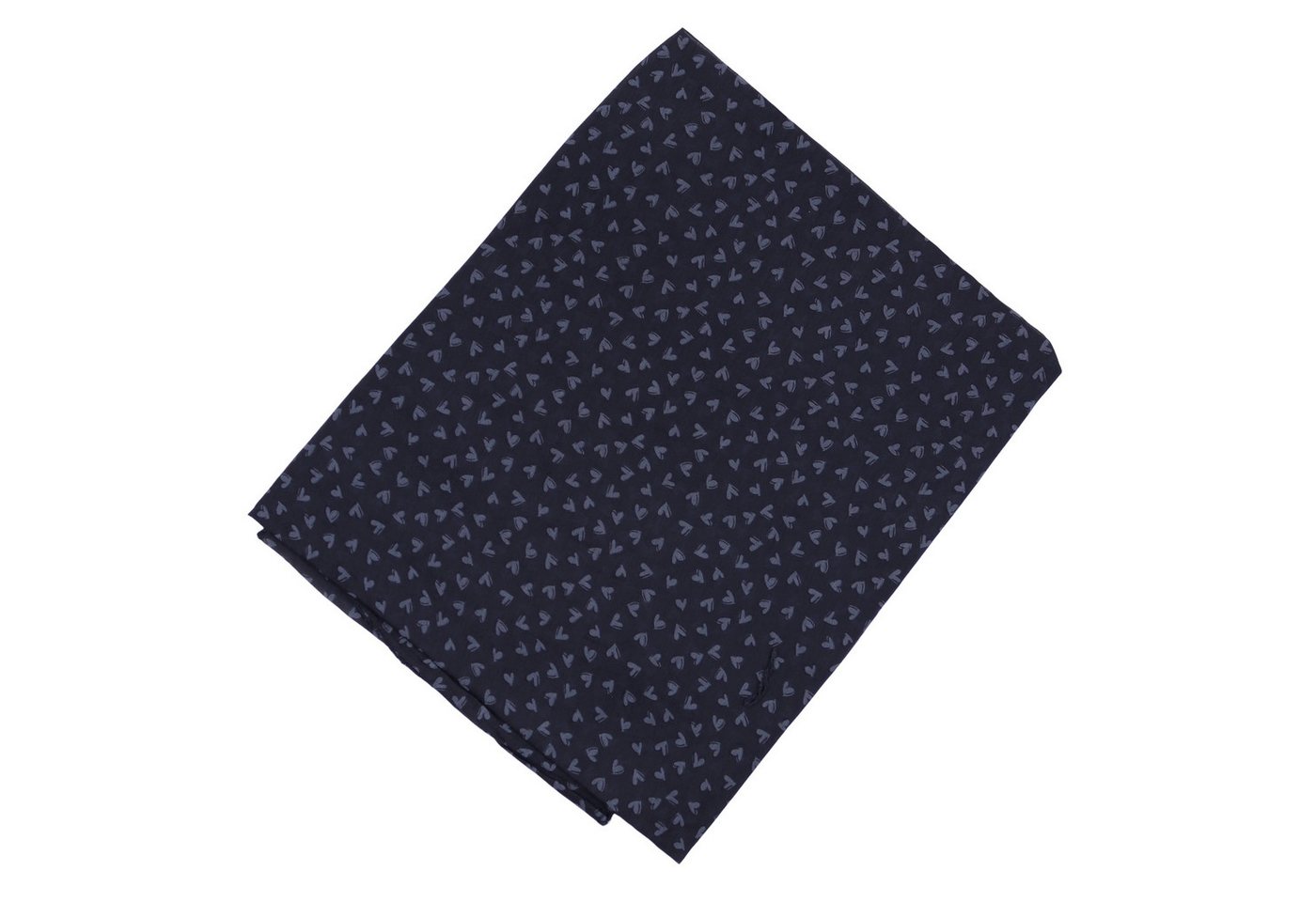 MIRROSI Modeschal Asymmetrischer Schal, Made in Italy 20% Seide 80% Baumwolle, (ca.177x77cm, leicht und bequem, Herz Muster), Damen Halstuch ideal für Frühling, – Bild 3 von 5