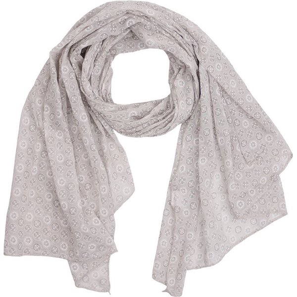 MIRROSI Modeschal Asymmetrischer Schal, Made in Italy 20% Seide 80% Baumwolle, (Ca.170x77cm, leicht und bequem), Damen Halstuch ideal für Frühling, Sommer und H