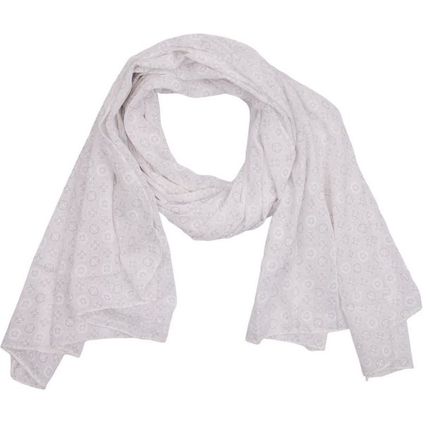 MIRROSI Modeschal Asymmetrischer Schal, Made in Italy 20% Seide 80% Baumwolle, (Ca.170x77cm, leicht und bequem), Damen Halstuch ideal für Frühling, Sommer und H
