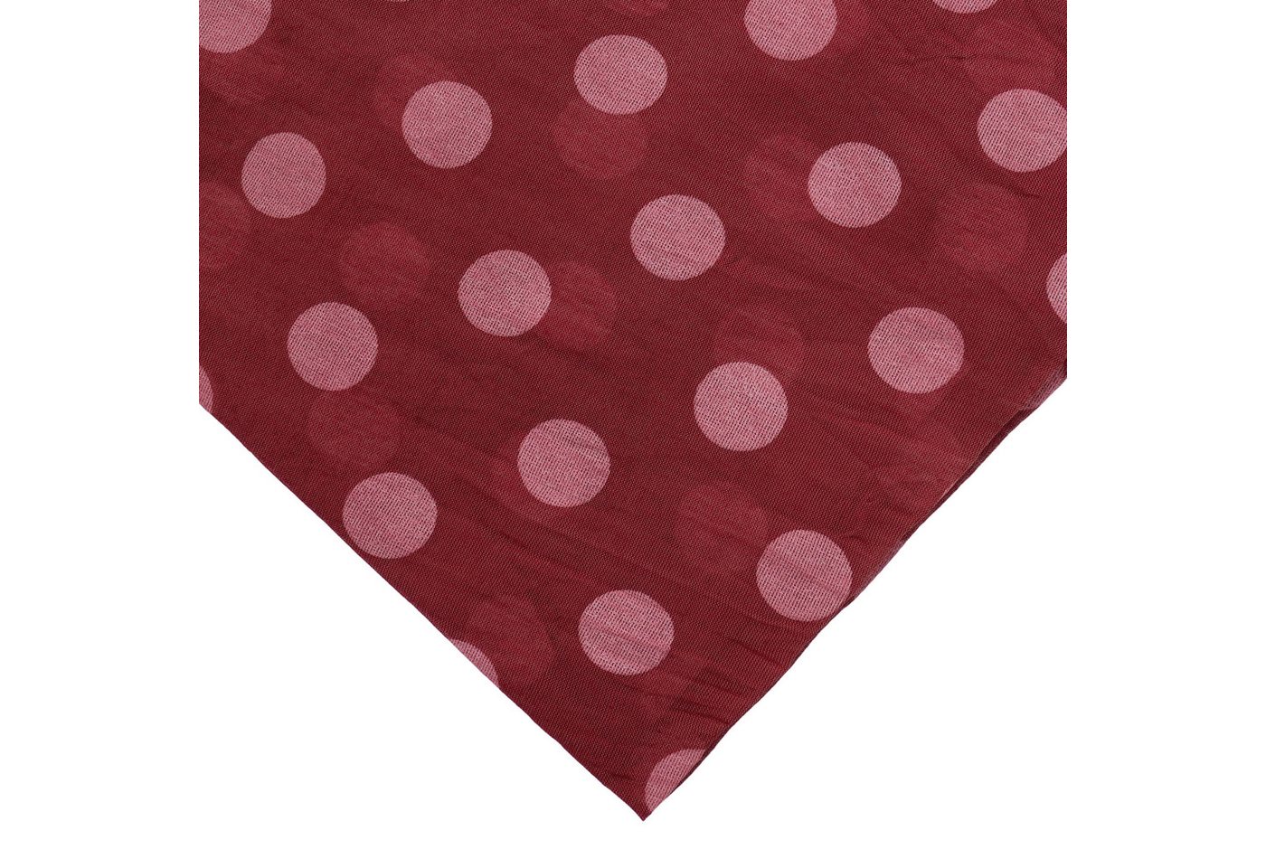 MIRROSI Modeschal Asymmetrischer Schal, Made in Italy 20% Seide 80% Baumwolle, (ca. 170x77cm, Leicht und bequem, zeitlos Pünktchen Muster), Damen Halstuch Stola – Bild 2 von 5