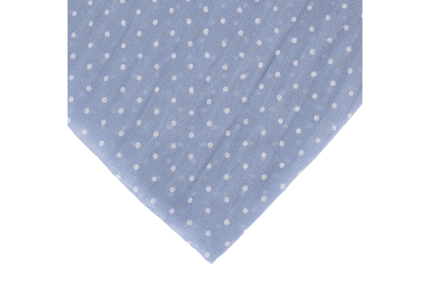 MIRROSI Modeschal Asymmetrischer Schal, Made in Italy 20% Seide 80% Baumwolle, (ca. 170x77cm, Leicht und bequem, zeitlos Pünktchen Muster), Damen Halstuch Stola – Bild 3 von 3