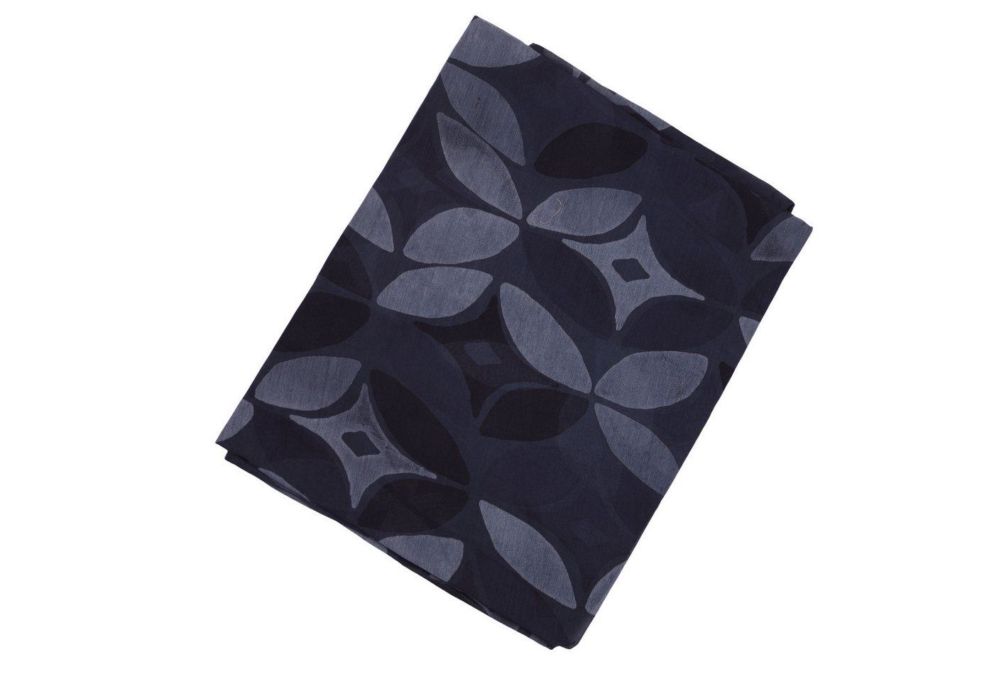MIRROSI Modeschal Asymmetrischer Schal, Made in Italy 20% Seide 80% Baumwolle, (ca,177x77cm, Leicht und bequem, Kleeblatt Print, Neue Kollektion Herbst/Winter 2 – Bild 3 von 4