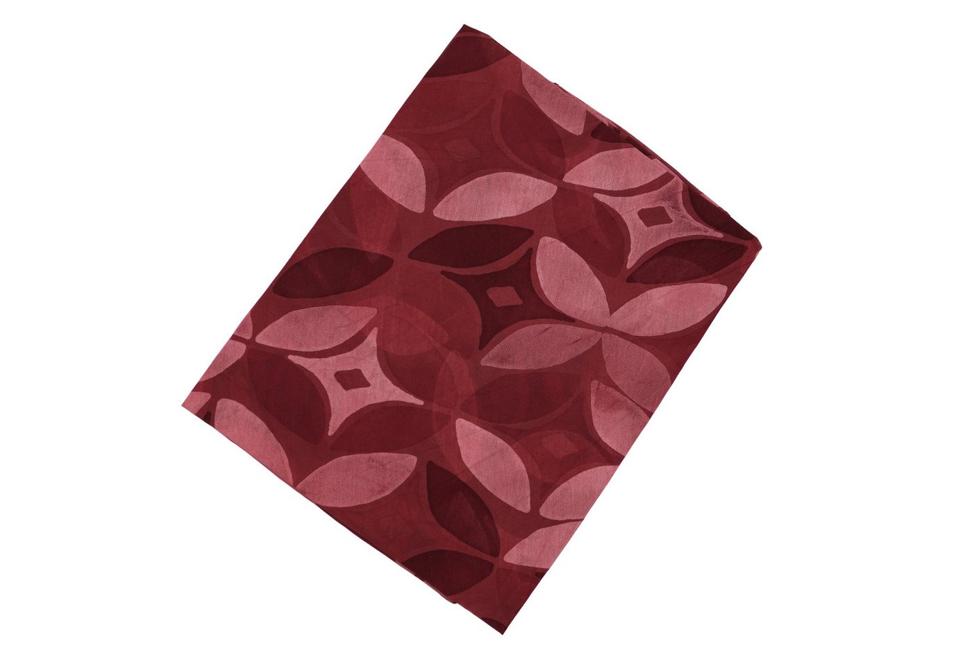 MIRROSI Modeschal Asymmetrischer Schal, Made in Italy 20% Seide 80% Baumwolle, (ca,177x77cm, Leicht und bequem, Kleeblatt Print, Neue Kollektion Herbst/Winter 2 – Bild 3 von 3