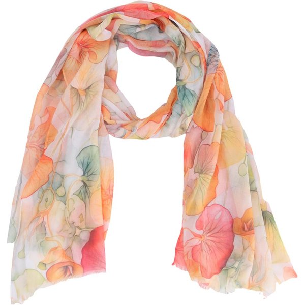 MIRROSI Modeschal Weicher & Leicht Großes Schal, ca.75x180cm, Lotus Print, (aus 100% Viskose, Atemberaubende Designs), Damen Halstuch Stola ideal für Frühling, 