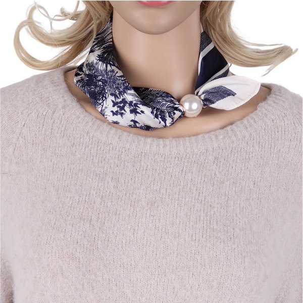 MIRROSI Nickituch Schmales Halstuch mit magnetischem Clip, Damen Halstuch deal für Frühling,Sommer, Herbst