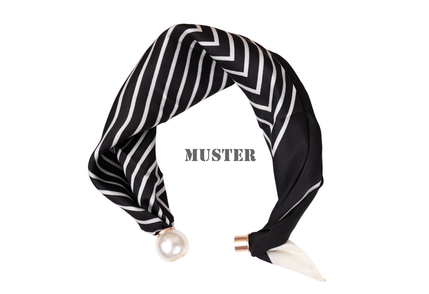 MIRROSI Nickituch Schmales Halstuch mit magnetischem Clip, Damen Halstuch deal für Frühling,Sommer, Herbst – Bild 3 von 4