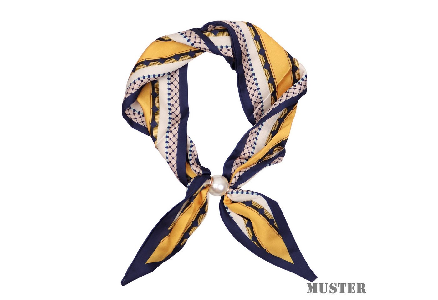 MIRROSI Nickituch Schmales Halstuch mit magnetischem Clip, Damen Halstuch deal für Frühling,Sommer, Herbst – Bild 2 von 4