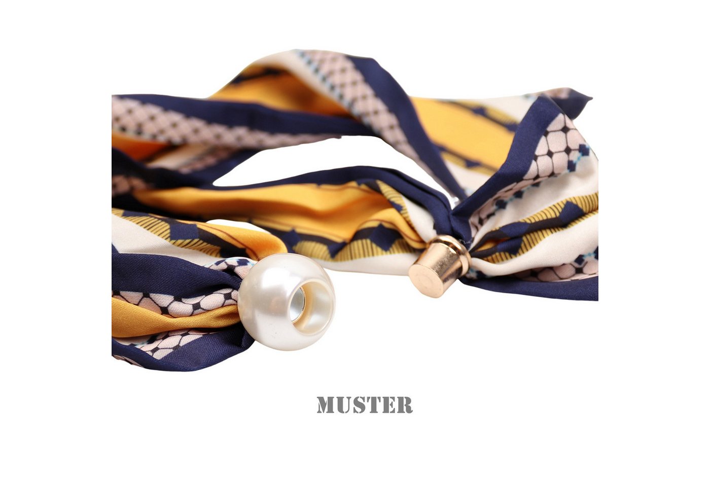 MIRROSI Nickituch Schmales Halstuch mit magnetischem Clip, Damen Halstuch deal für Frühling,Sommer, Herbst – Bild 3 von 4
